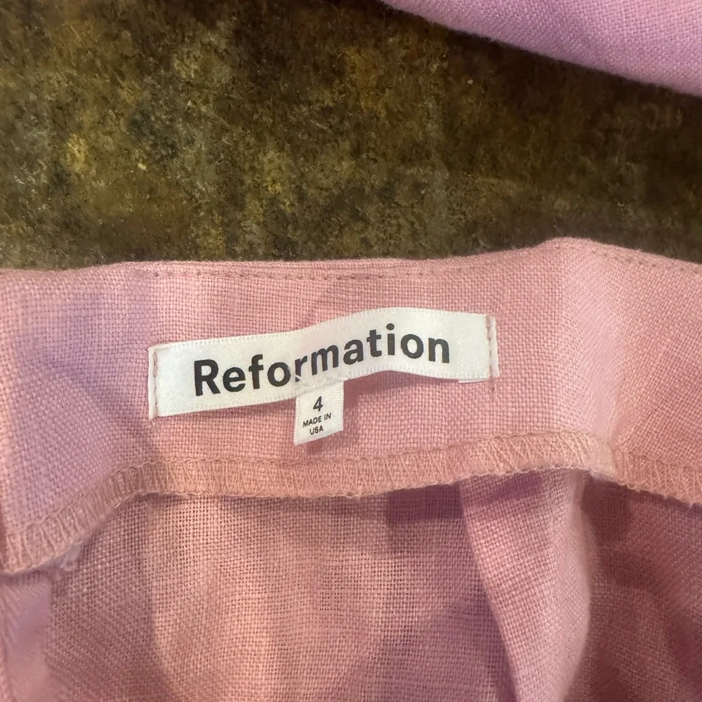 Reformation France Linen Two Piece Set